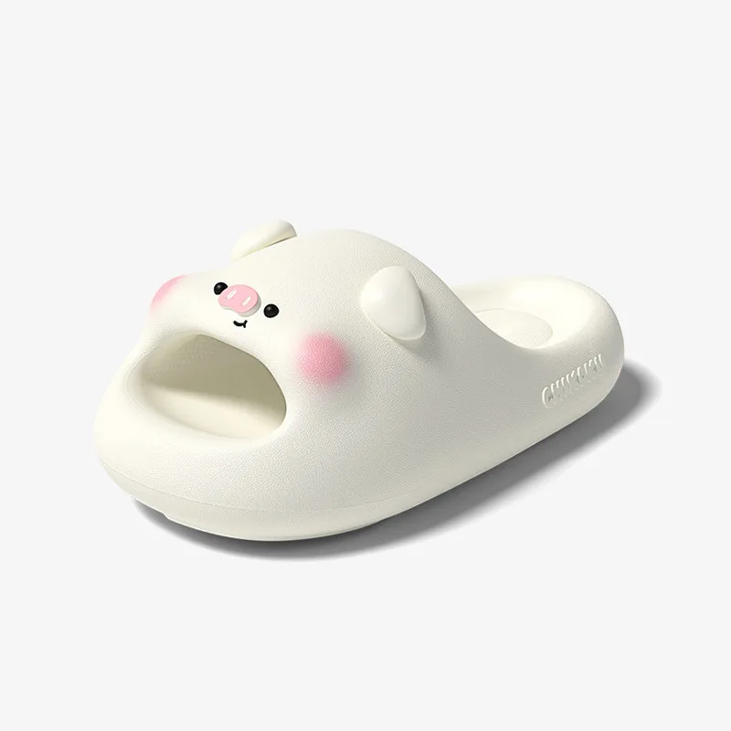 Cute Pink Pig Slides Women Men funny Cartoon EVA Slippers Thick Sole Non Slip Home Bathroom Summer Indoor beach Outdoor Sandals image 5