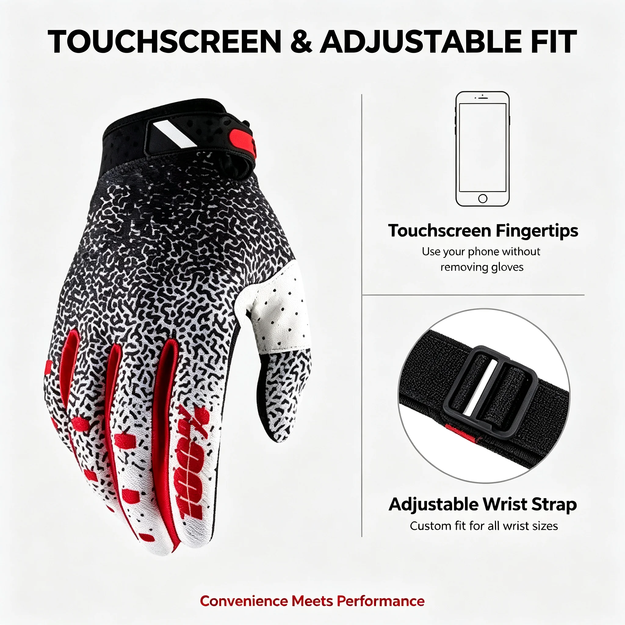 Oddychające rękawice rowerowe – Cycling Glove Padded recenzja i cena