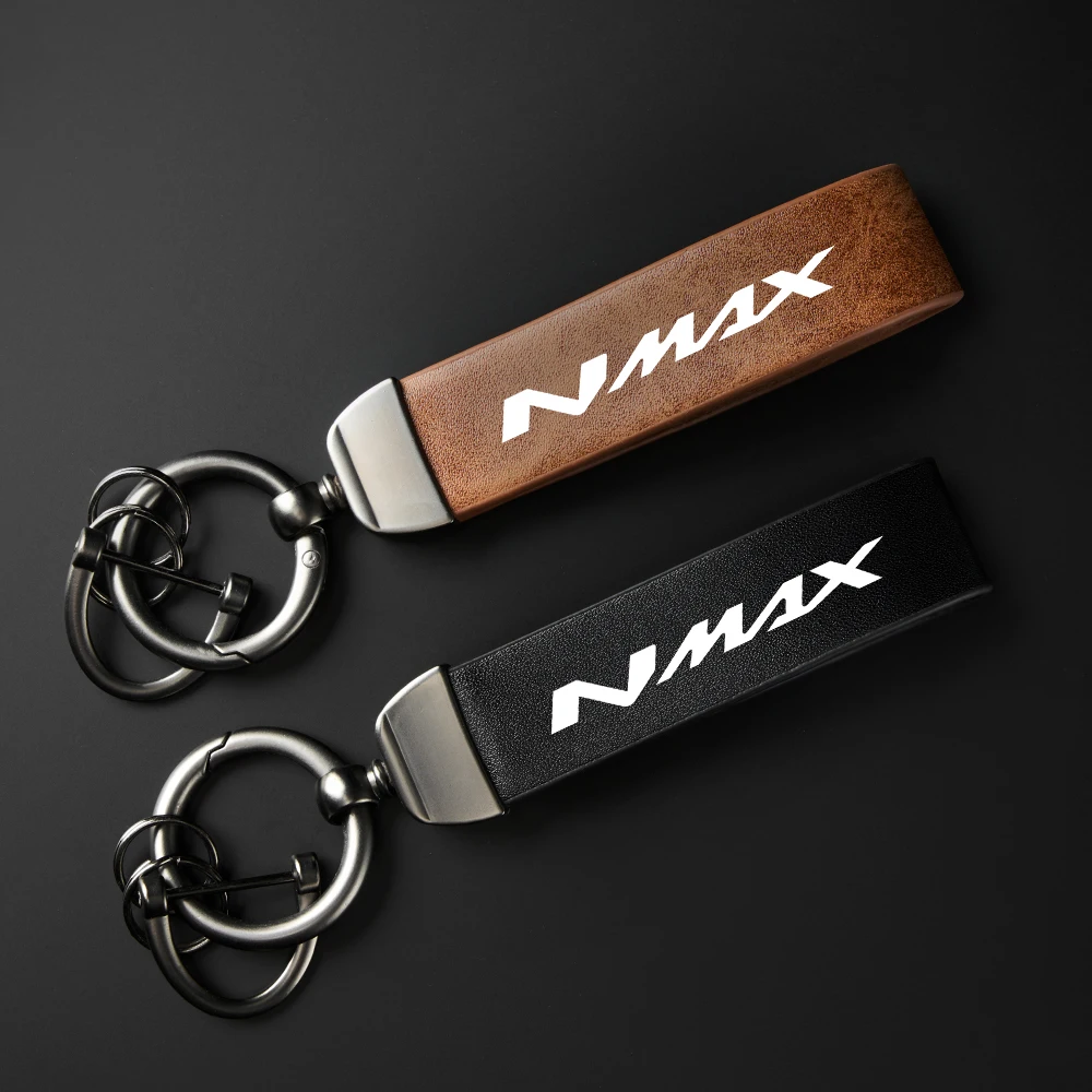 

High-Grade leather Motorcycle Keychain Holder Keyring For Yamaha Nmax125 Nmax155 Nmax 125 155