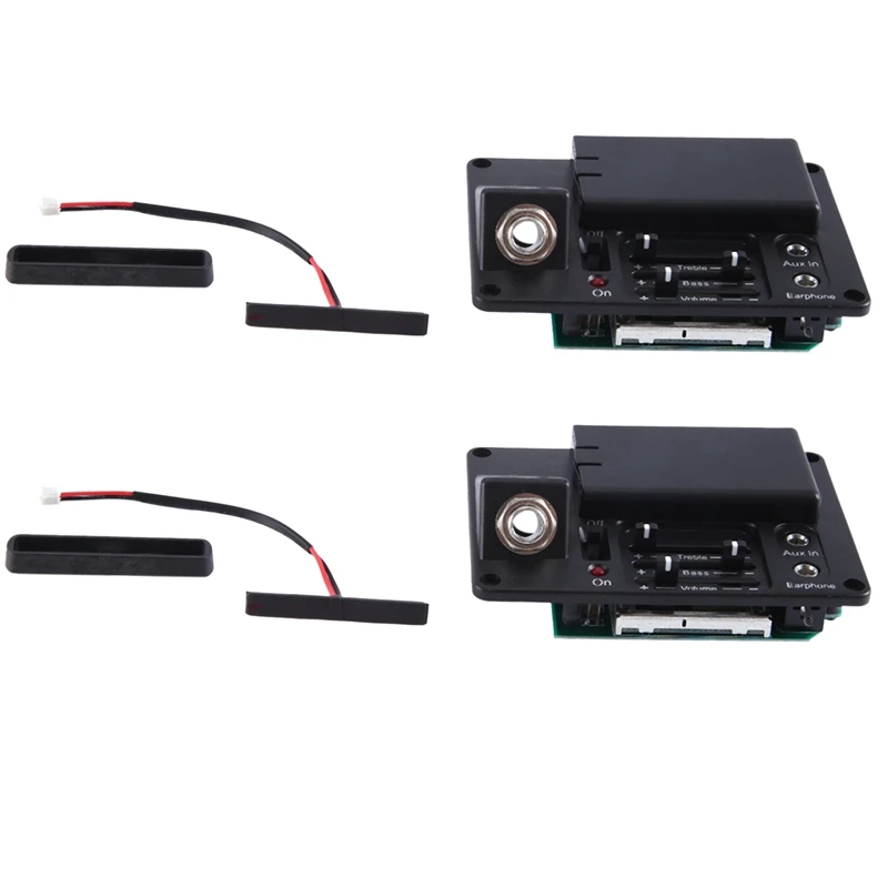 

【Must-Haves】2X Electric Silent Violin Pickup Transducer Soft With Headphone For DIY Violin Strings Instruments Parts VPU-400