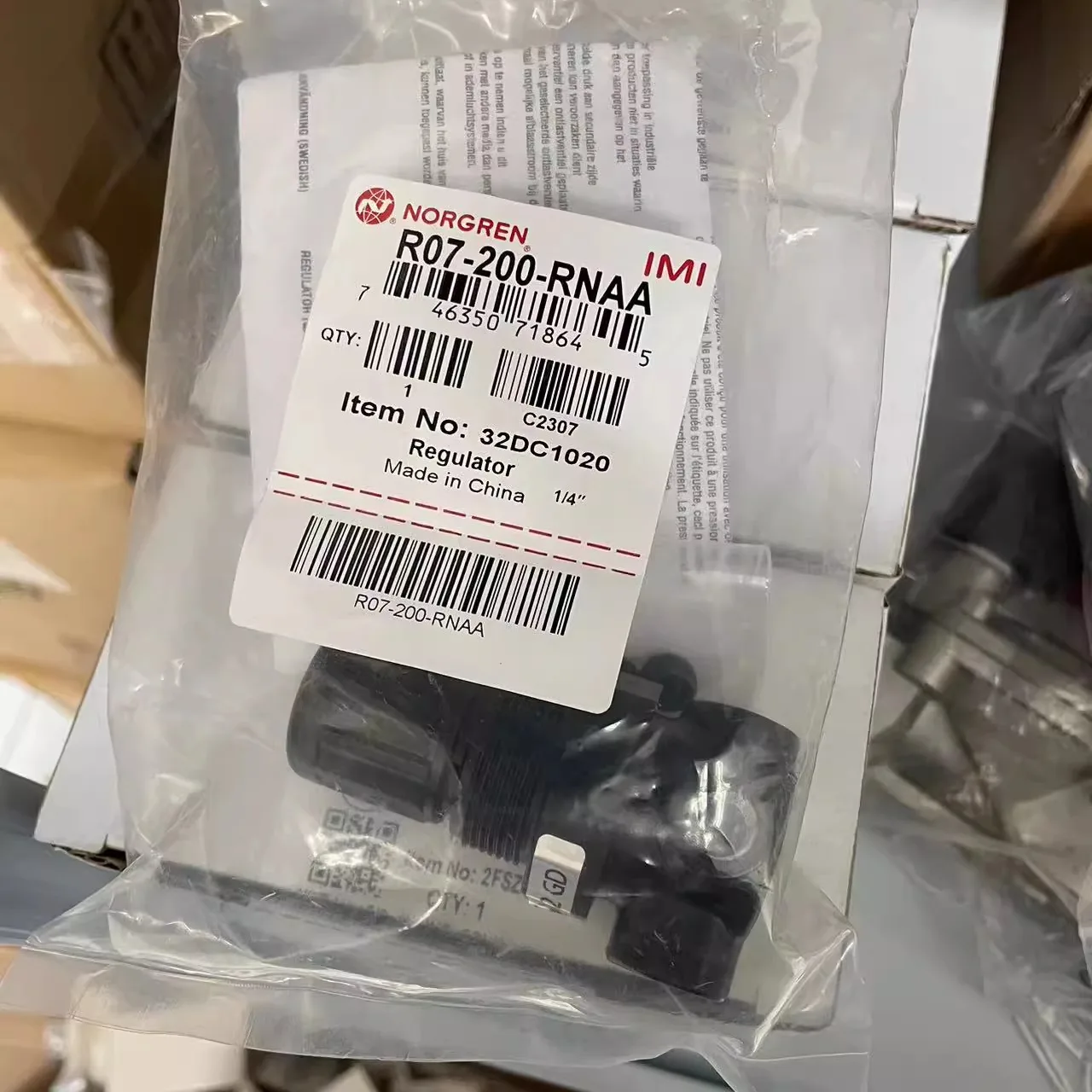 2025 R07-200-RNAA، صمام تخفيض الضغط Norgren، خيط PTF 1/4 بوصة