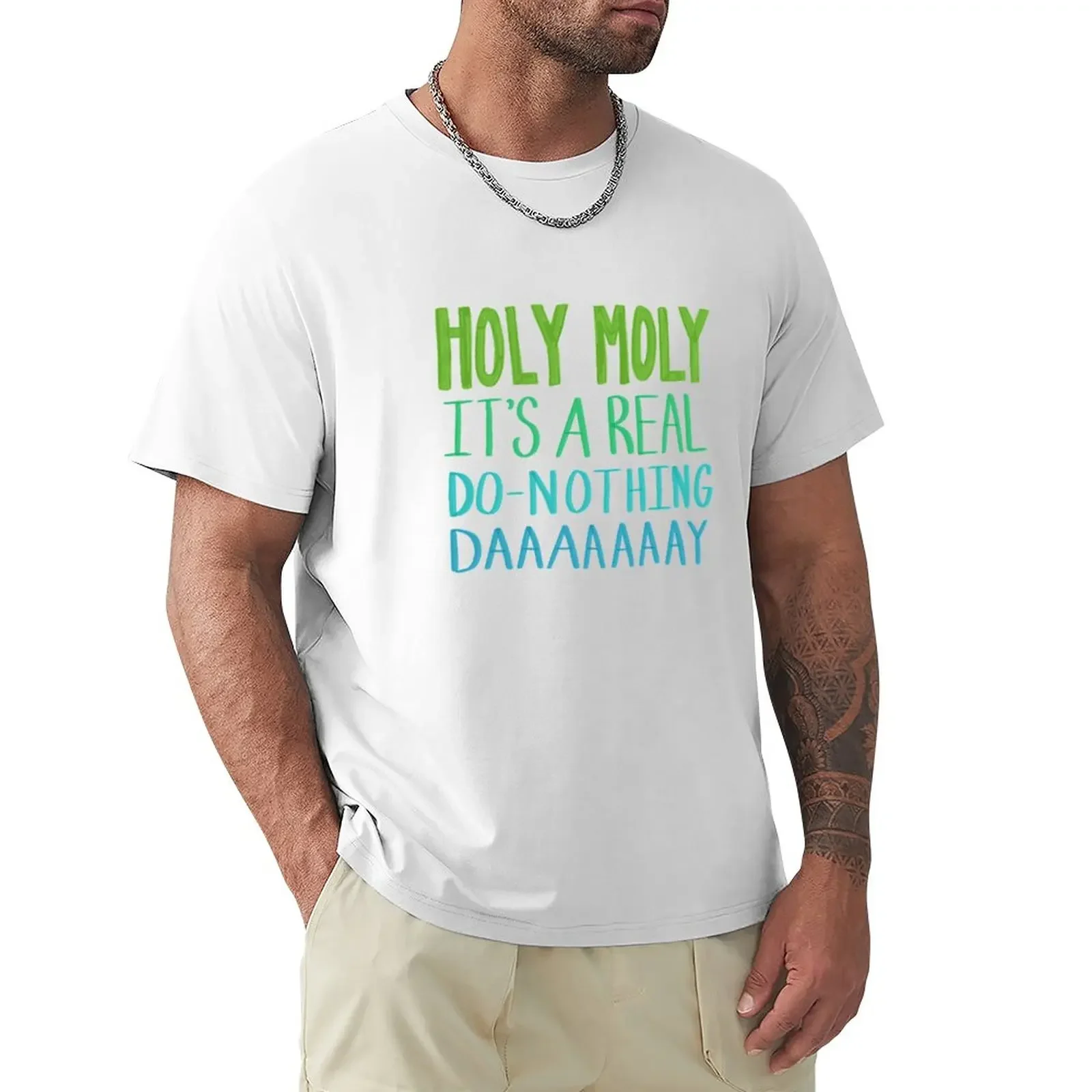 AJR Holy Moly Do Nothing Day T-Shirt plus size tops heavyweights anime clothes mens clothing