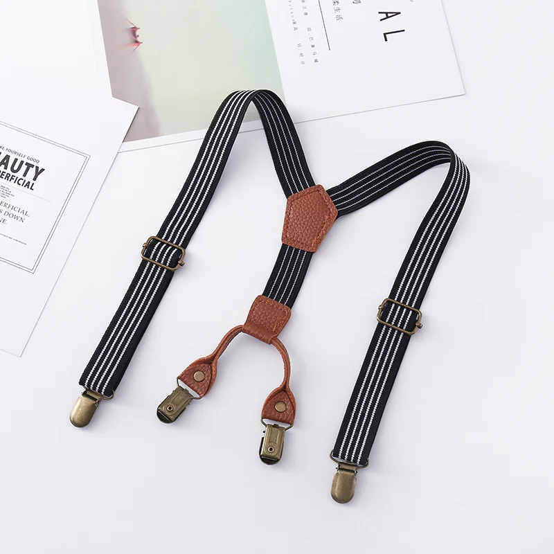 1PC Child Carrier Adjustable Y-shaped Harness Sturdy Metal Clip Suitable for Boys and Girls Retro Trend