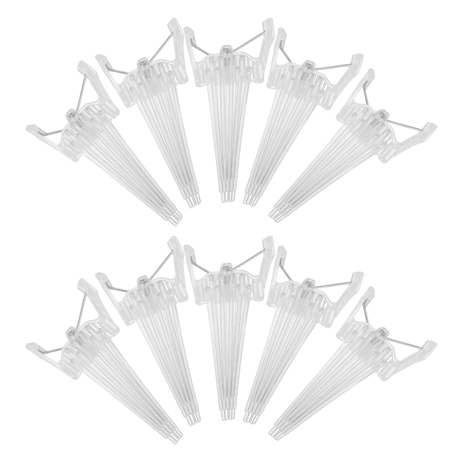 

10 шт., зажимы для увеличения объема волос, для увеличения объема короны, без следов, легкая укладка, расческа для лифтинга белых волос