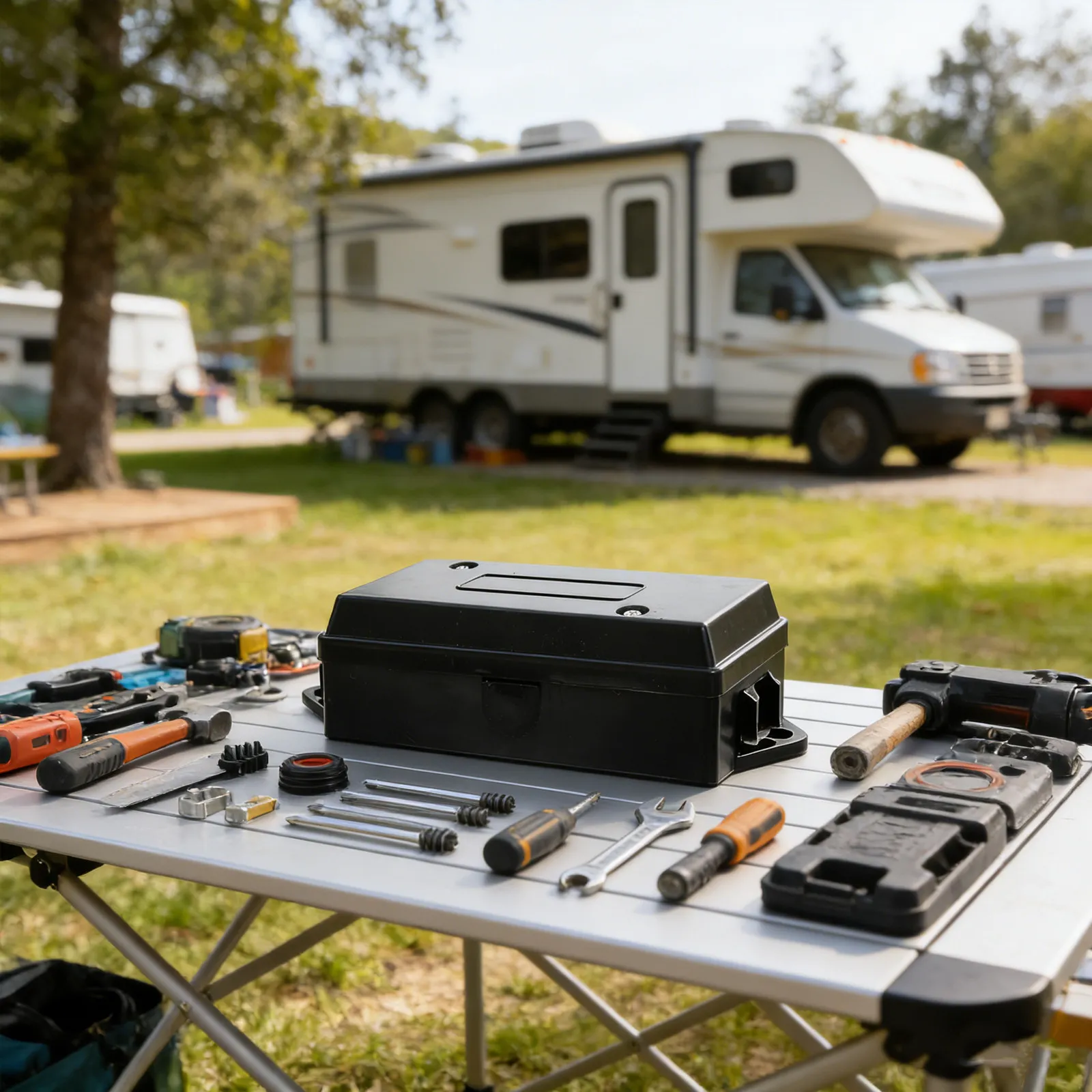 

7-контактная распределительная коробка для прицепов, всепогодная пластиковая электрическая коробка для подключения кабелей кемперов, автодомов и прицепов, для использования на улице