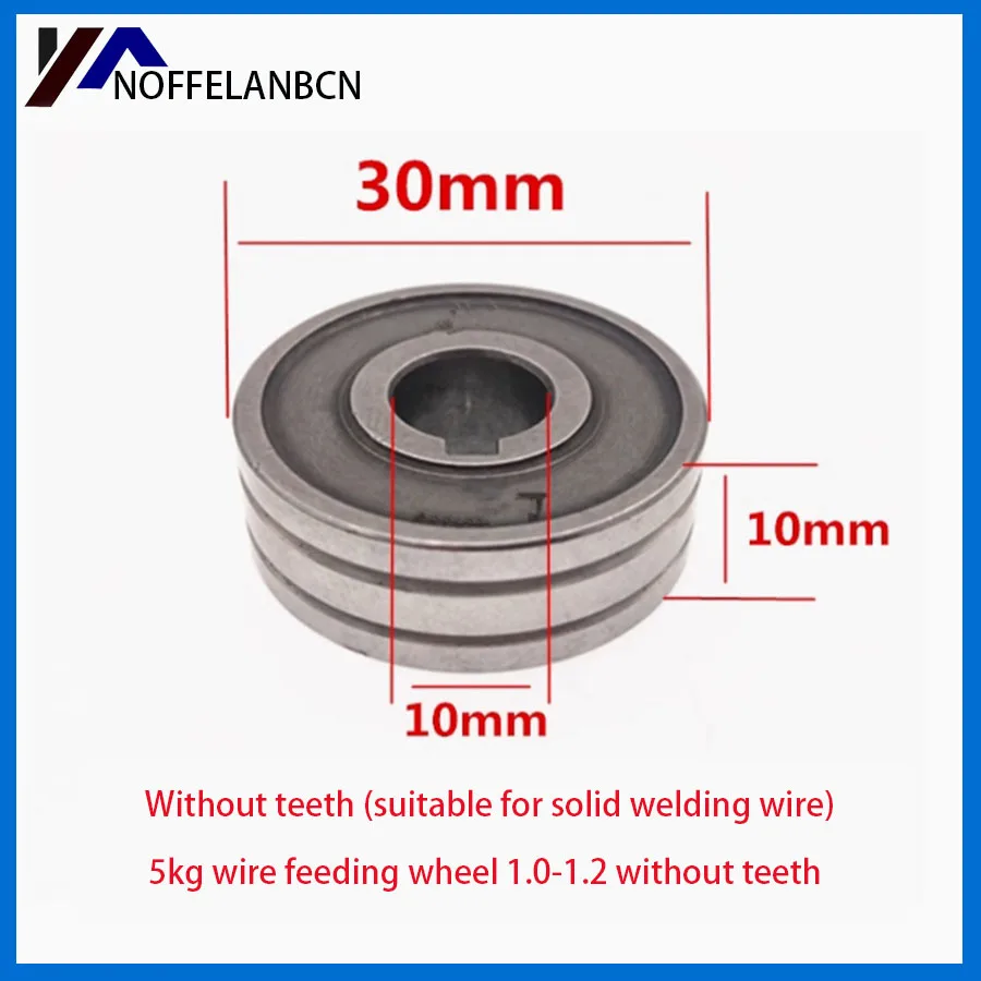 Roue d'Alimentation de Fil 0.6 0.8 Machine spatirée Sans Gaz 5KG, Machine à Souder, Guide Fil, Dents de Courroie