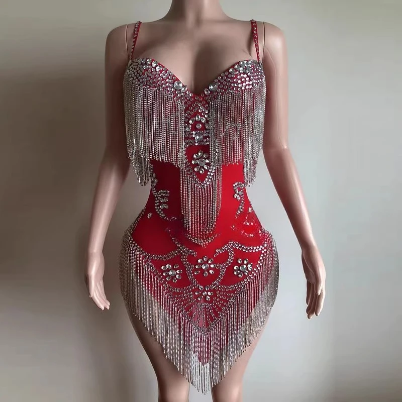 

2025 New Latin Dance Clothing Competition Costume Women fringed Dress Sexy Short Skirt for Girls ball Evening Outfits Customized