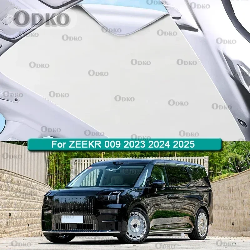 

Солнцезащитный козырек на крышу автомобиля, подходит для ZEEKR 009 2023 2024 2025 2026, электростатическая адсорбция, солнцезащитный козырек на крыше, наклейка с слепой затенением
