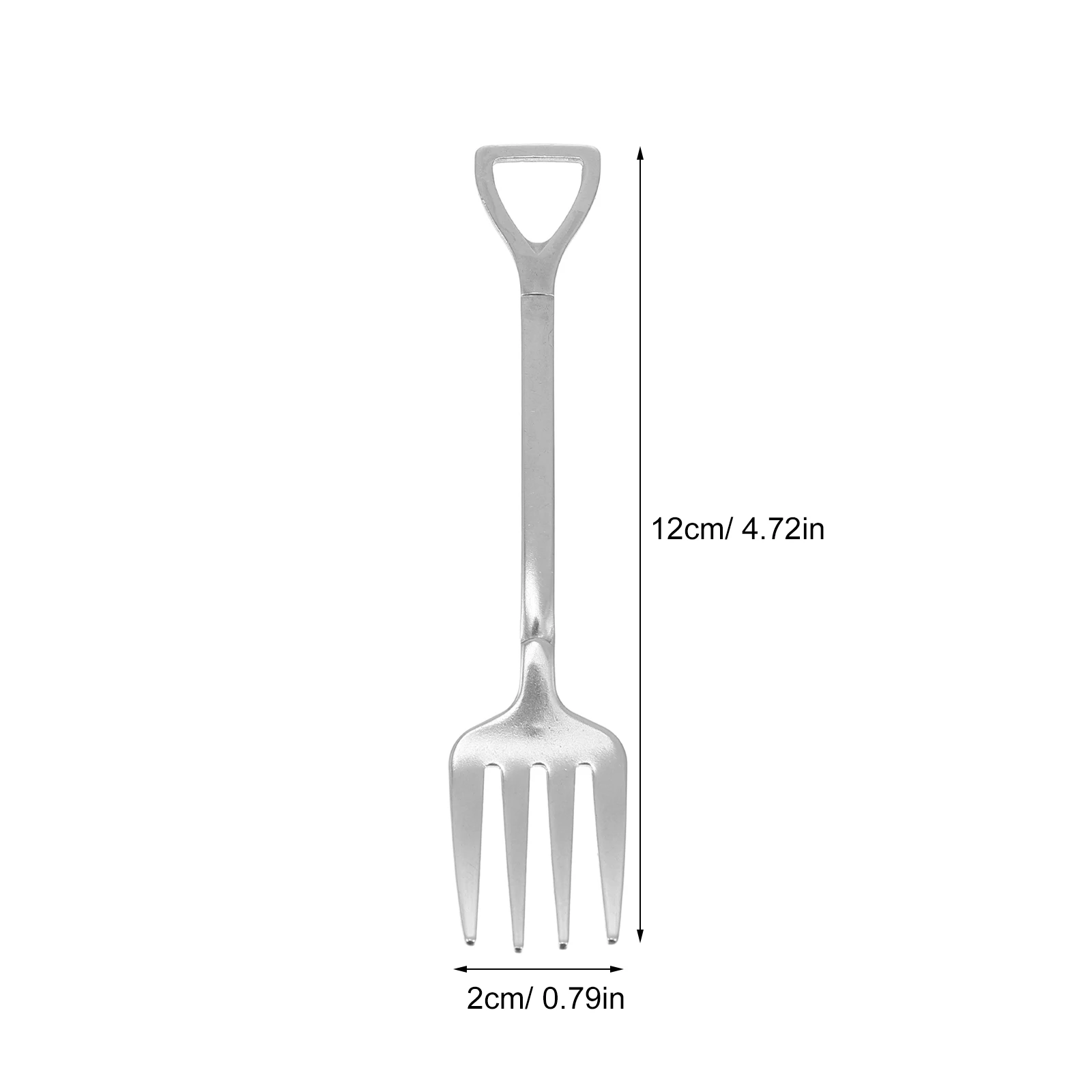 

2pcs Stainless Steel Shovel Design Spoon Fork Set Multipurpose Cutlery For Home Restaurant Hotel Kitchen Tableware Supplies