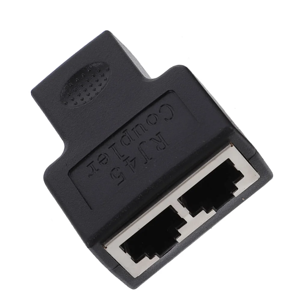 

Network Tee 1 to 2 Splitter Socket Ethernet Extender Accessories Port Adapter Coupler Plug