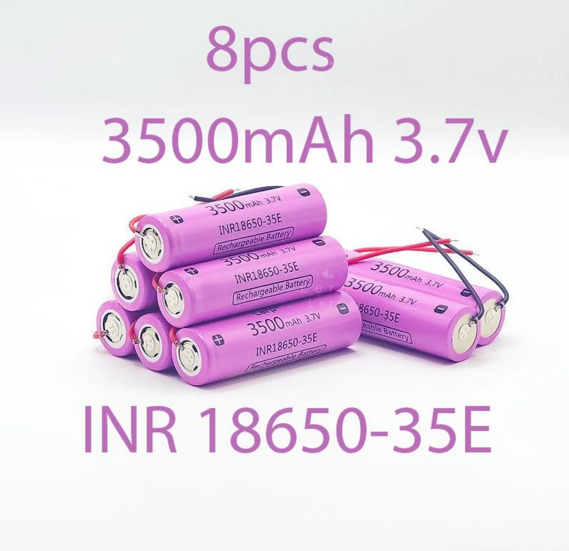 리튬 이온 충전식 배터리, 100% 정품, 186503500mAh, 25A, 방전 INR186503500 mAh, 3.7V