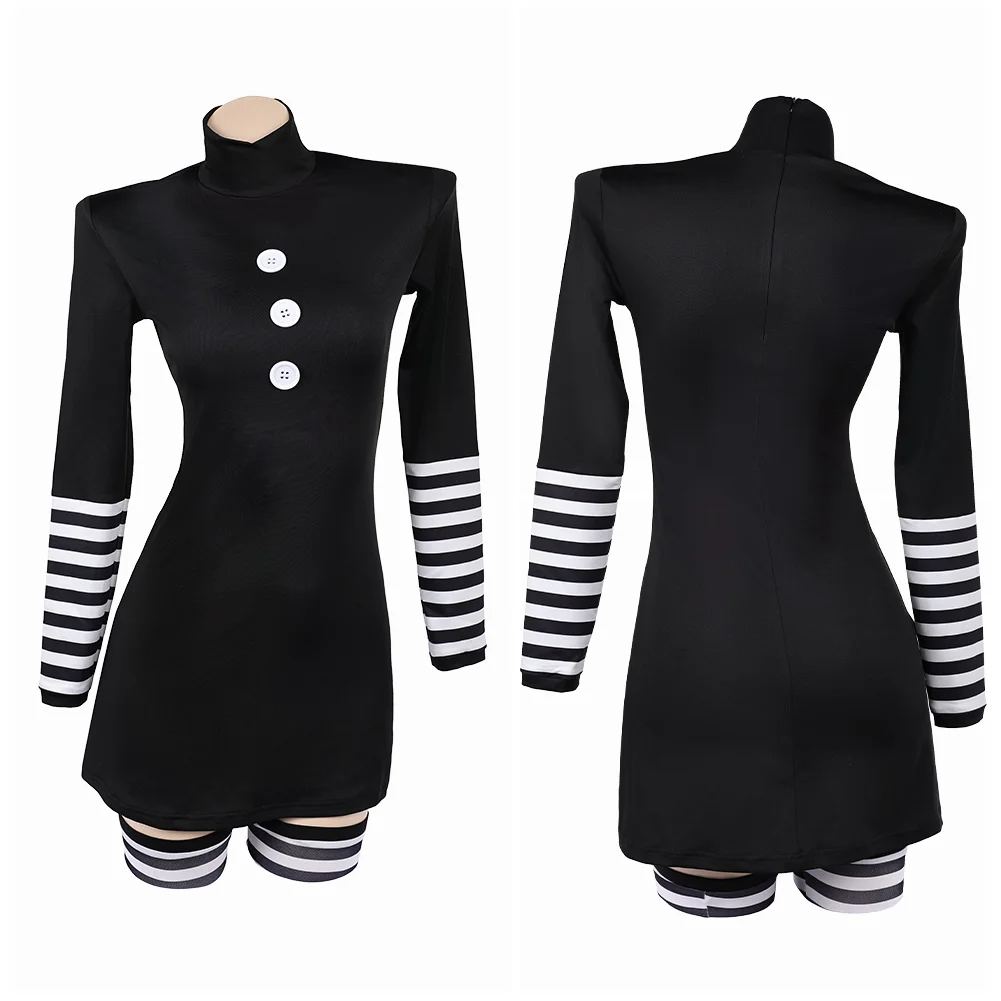 Horror Game Freddy Bear Cosplay Marionette Dress Clothes Women Party Disguise Outfits Suit Roleplay Halloween Costume Carnival - view 2