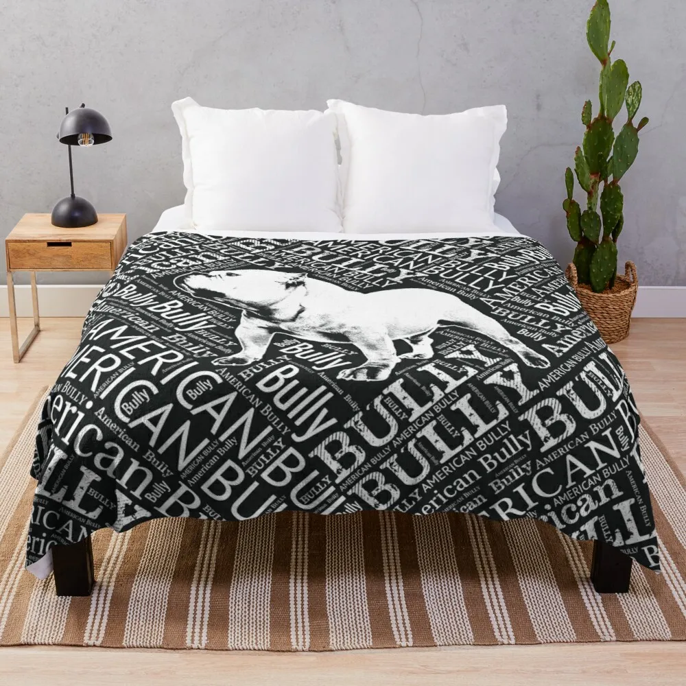 American Bully Word ArtThrow Blanket Comforter Blanket