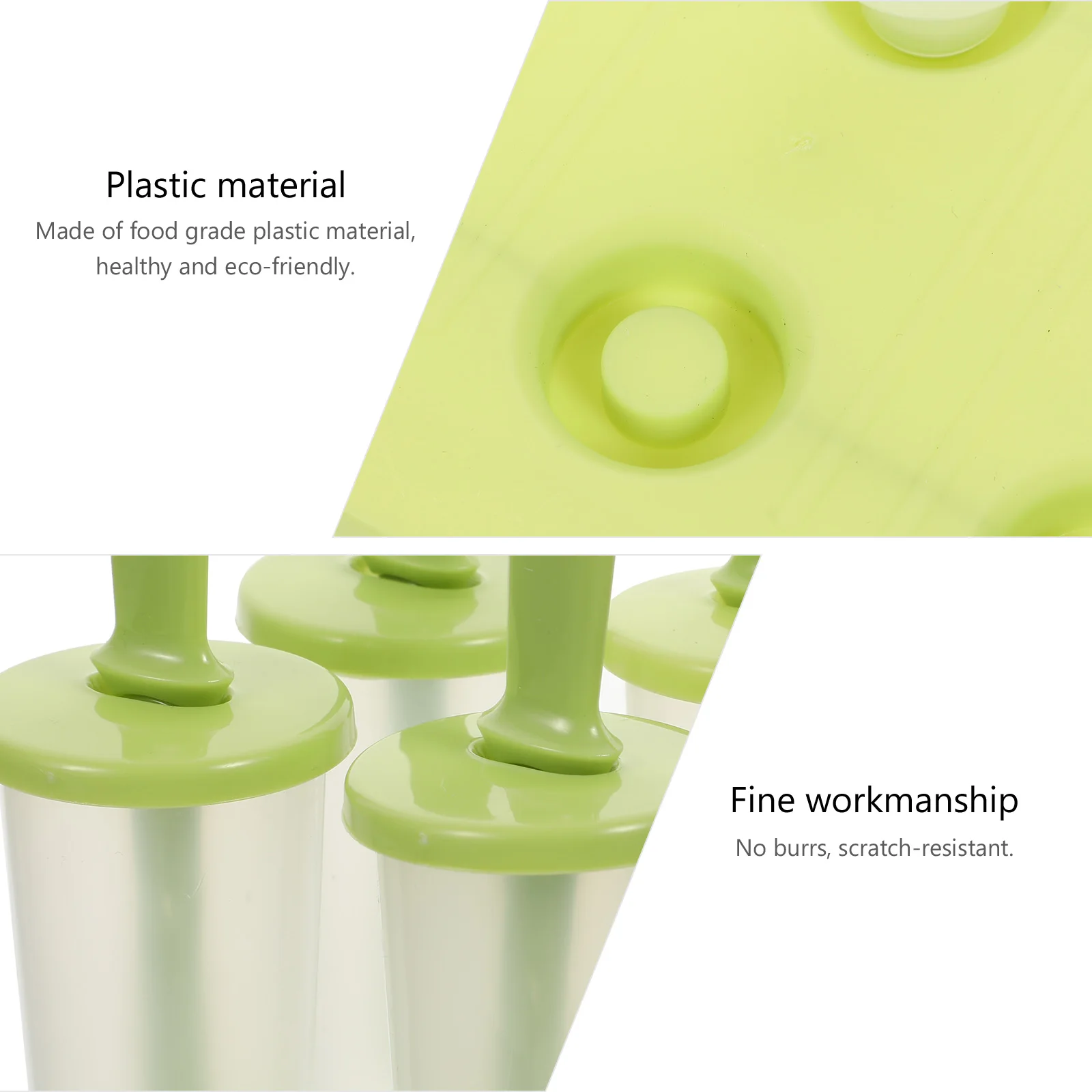 

2Pcs Premium Molds Ecofriendly Ice Cream Making Round Shaped DIY Creative Summer Treats Molds