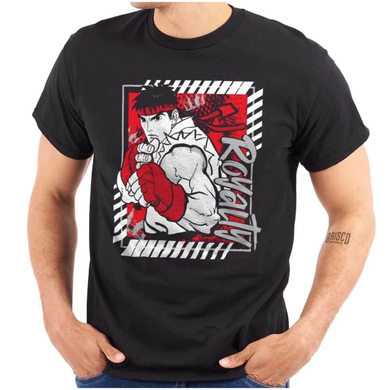 

0329 Street Fighter Retro Combat Gift t shirt Arcade game Graphic Tee 100% cotton print Y2K Clothes Large size Tops S-6XL