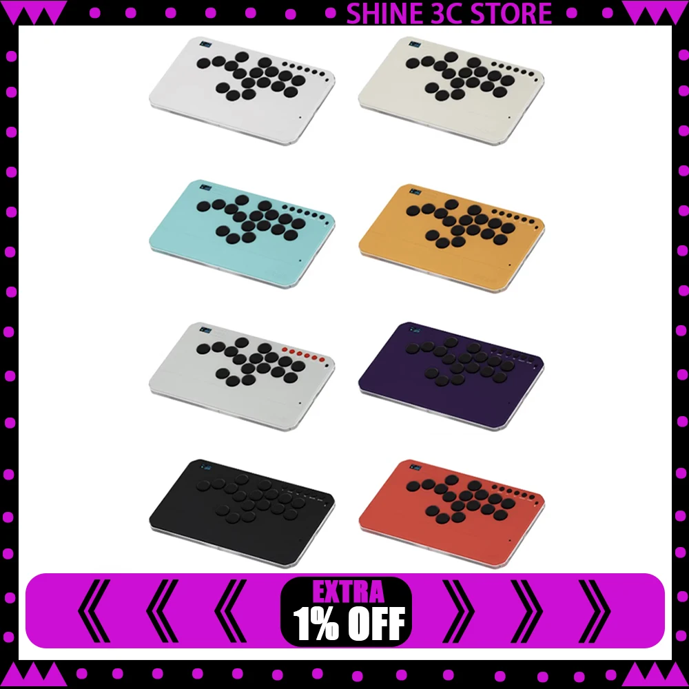 

DOIO KBGM-H02+ Mechanical Keyboard Hitbox Aluminum Alloy Gamer Keyboard Rocker Arcade Fighting For PS5 Switch Steam NS2 Gifts