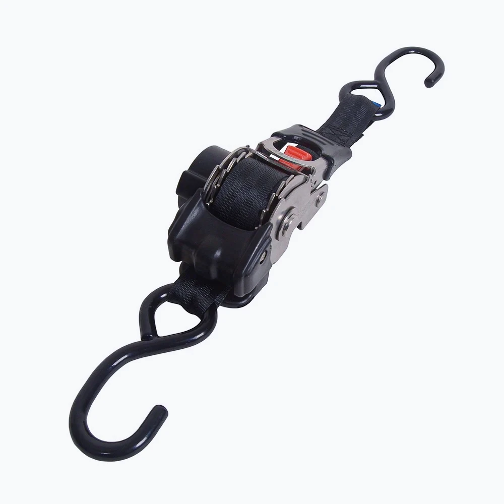 

ZV-Stainless Steel Retractable Tie Down Strap Hook 25mm for ATV UTV Off-road vehicles Loads Security Fastening Straps