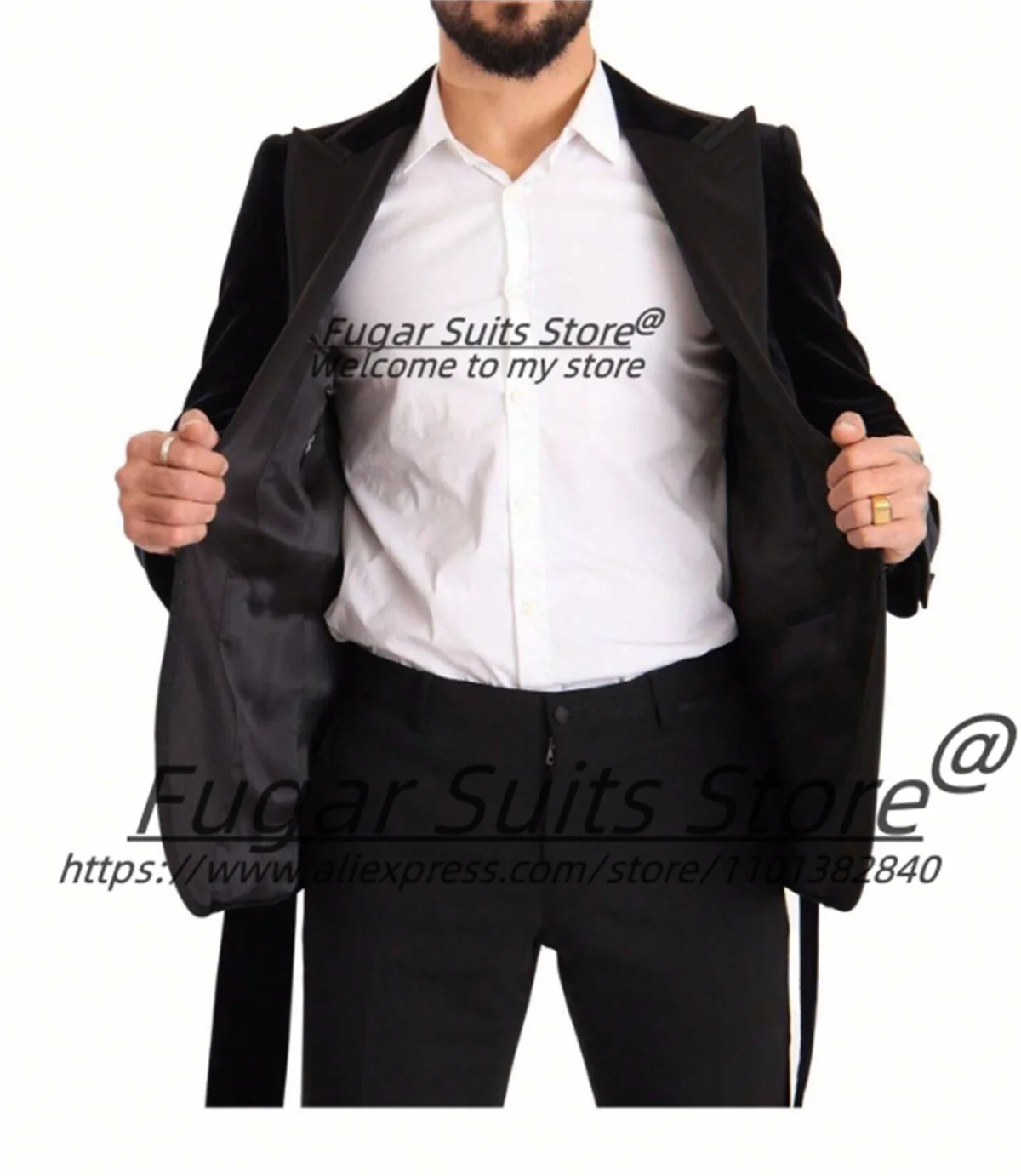 Gelbe Mode High-End-Männer Anzüge maßge schneiderte gekerbte Revers Bräutigam formale Smoking 2 Stück Sets klassische männliche Blazer Ropa Hombre
