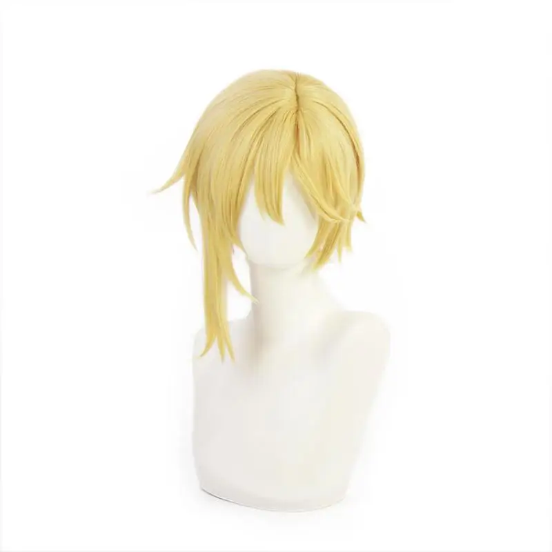 

Game Ensemble Stars Es Nito Nazuna Cosplay Wigs Yellow Short Hair Heat Resistant Synthetic Halloween Party Accessories Props