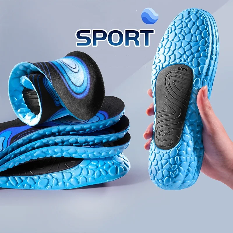 Eva Sports Insoles For Shoes Men Women Pad Arch Support Breathable Sweat Wicking Shock Absorption Basketball Running Insoles