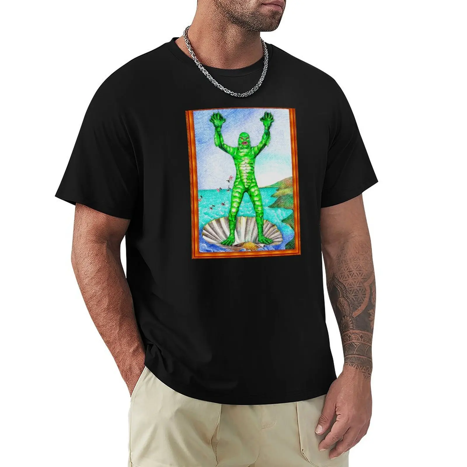 The birth of the creature T-Shirt Casual All Match Short Sleeve T-Shirt