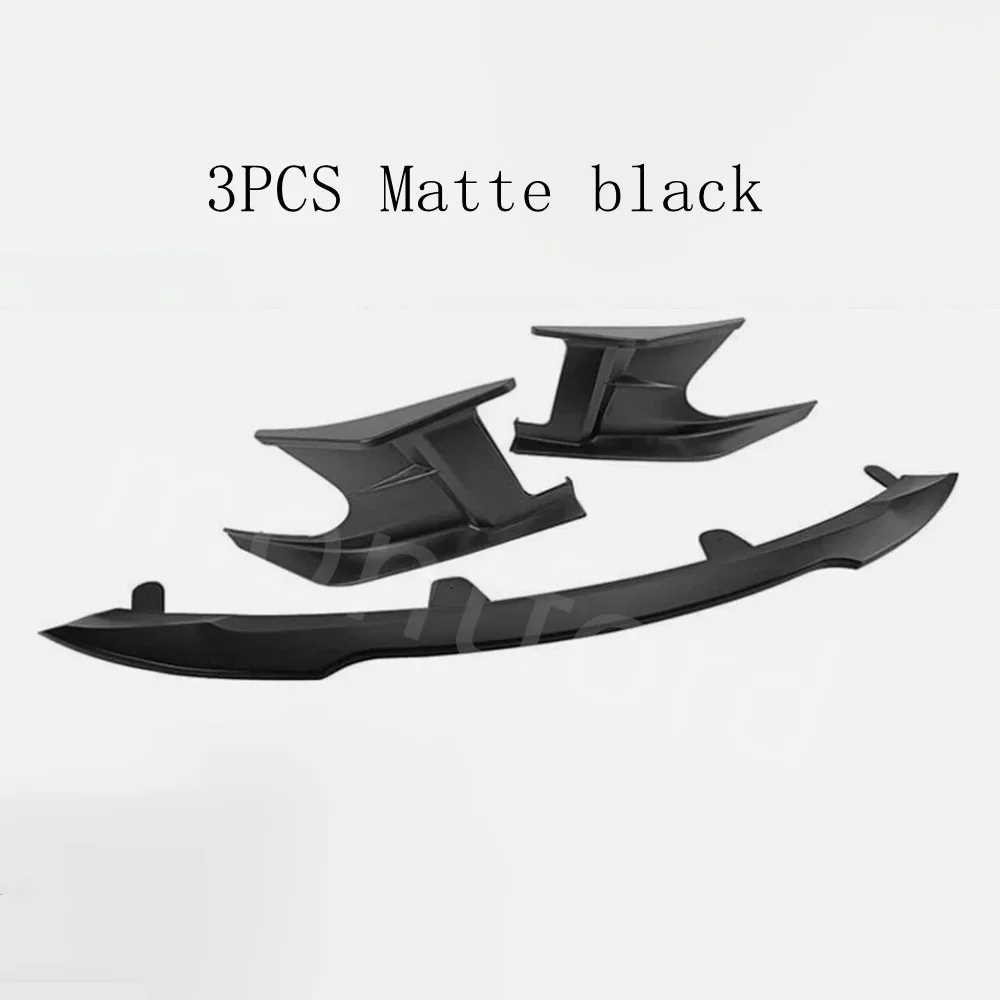 car styling 2019-2023 for Toyota Corolla Auris E210 5DR Hatchback Front Bumper Lip Gloss Black carbon fiber Spoiler Splitter view 6