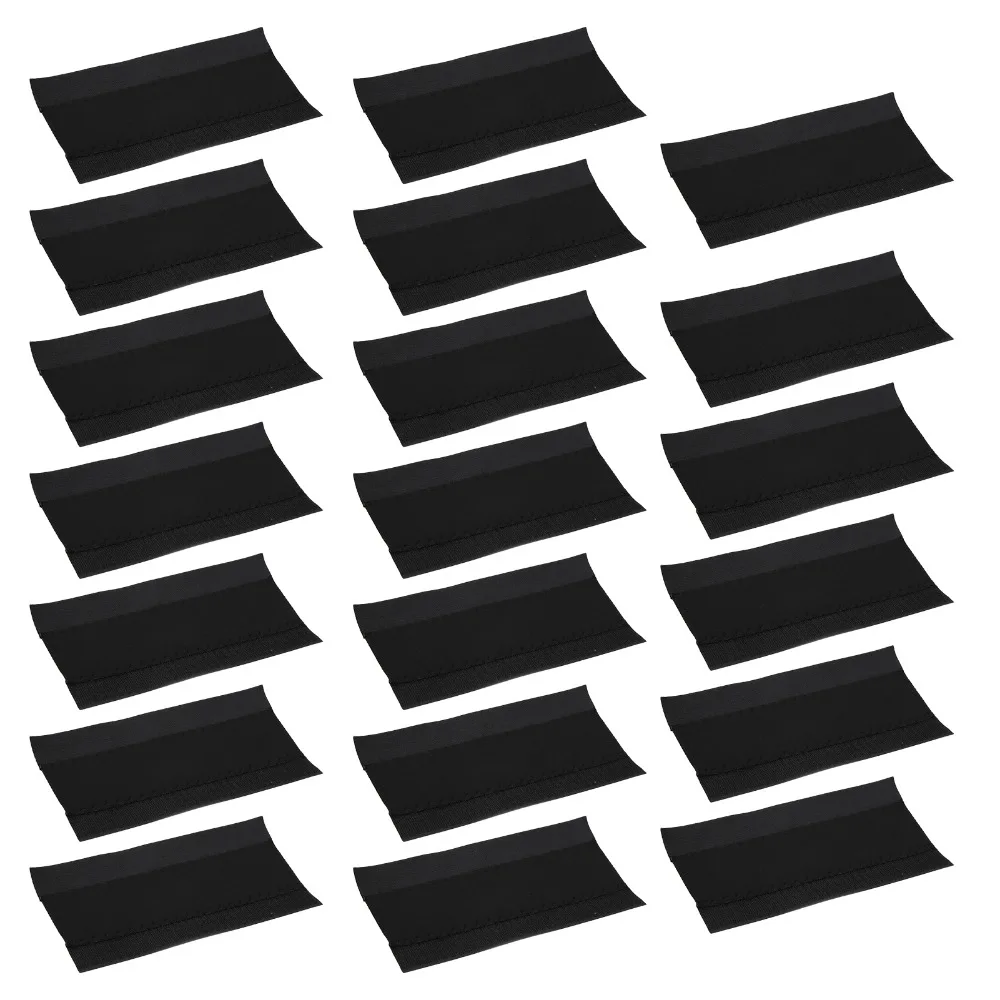 20PCS Neoprene Fabric Bike Frame Protective Casing with Hook&loop Lightweight Bike Frame Protector Black 22*11cm view 5