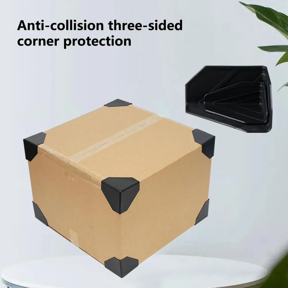 200Pcs Corner Covers Anti-bump Triangular Three Sided Anti-collision Plastic Packing Shipping Parcel Courier Box Edge Guards