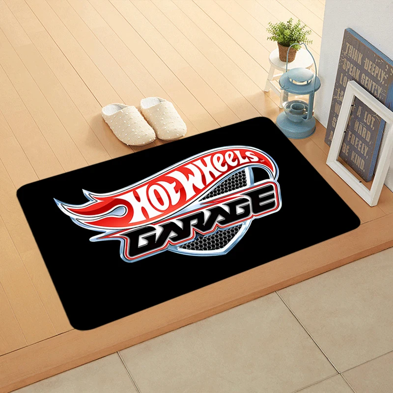 Doormat Flannel Floor Mat Hotwheels Indoor Foot Rug Bedside Mats Kitchen Corridor Water Absorbent Carpet Ideal for Balcony Decor