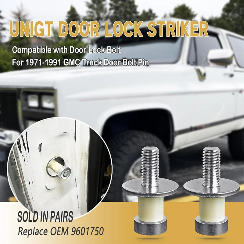1/2-13 Heavy Duty Door Striker Bolt Dorman 38420 Replacement Iron Latch Catch Hardware Kit