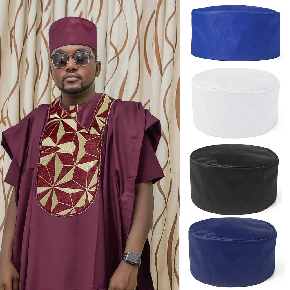 H&D 55-59cm Hats For Men African Fashion Cap Ankara Dashiki Mens Vintage Hats wedding Party Male Caps Clothing Accessories