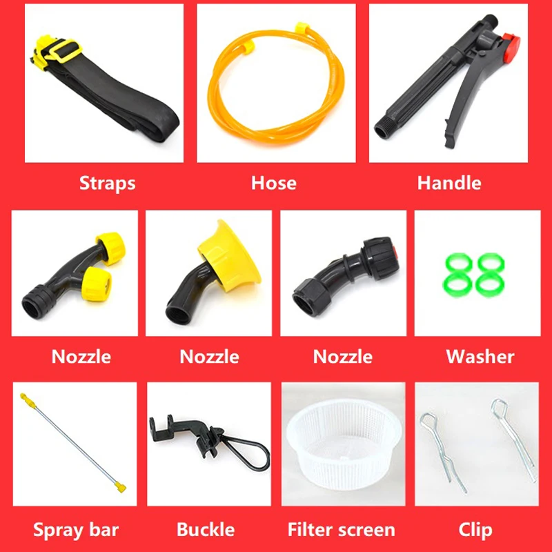 حقيبة اليدوية لتطهير الرش والوقاية من الأوبئة للحدائق الزراعية، أداة توزيع الضغط العالي بالضغط اليدوي