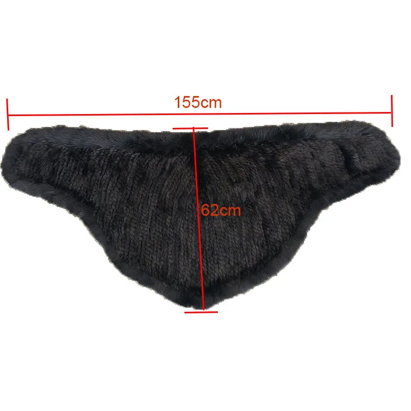 Women Real Short Rabbit Fur Shawl With Fox Fur Trimming Luxury Warm Winter Thick Genuine Fur Wrap Female Fashion New Cape