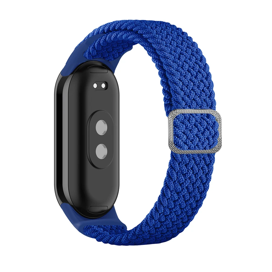 Armband für Xiaomi Mi Band 10 9 8, elastisches Nylon, geflochtene Schlaufe, verstellbare Schnalle, Ersatz-Correa-Armband für Miband 7, 6, 5, 4, 3