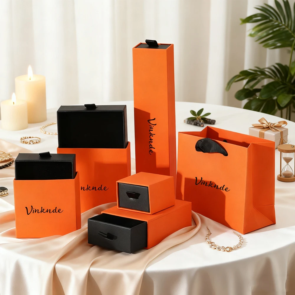 

Картонный органайзер для ювелирных изделий с логотипом по индивидуальному заказу, упаковочная коробка для колец, ожерелья, браслета, кулона, ящика для хранения, коробки