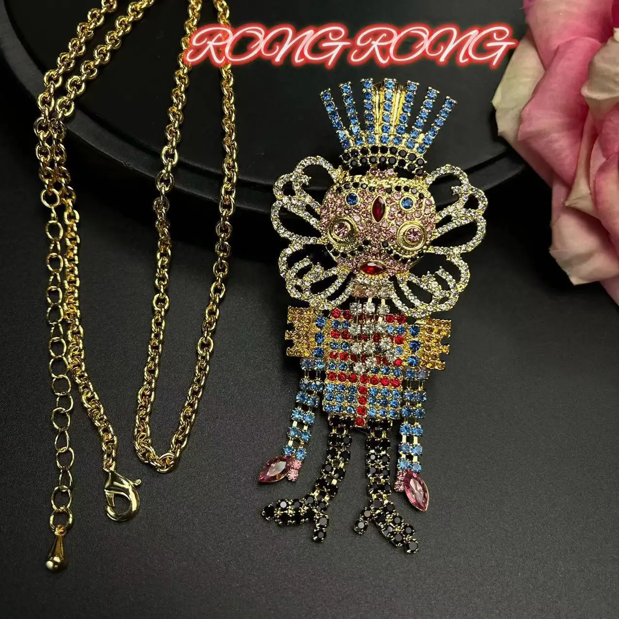 

Винтажная брошь Heavy Industries с бриллиантами «Щелкунчик» King, нишевая детская брошь для девочек