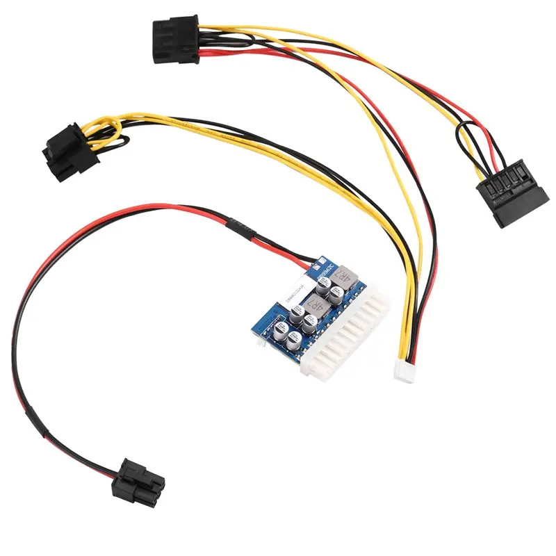 M51K-Mini Car Auto ATX Power Switch 6Pin Male DC 12V 160W 24Pin PICO PSU High Power Supply Module ITX Case