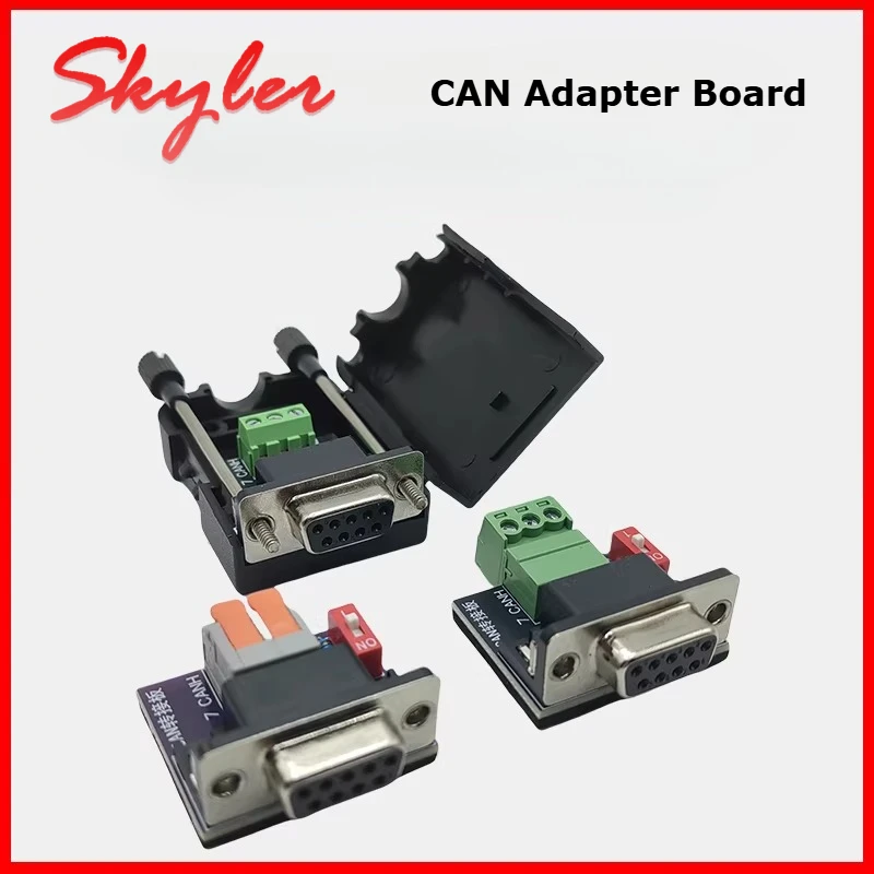 CAN Adapter Board Screw Free DB9 Female Head DB9 Female Connector with Terminal 120 ohm Resistor CAN Interface Board USB to PCAN