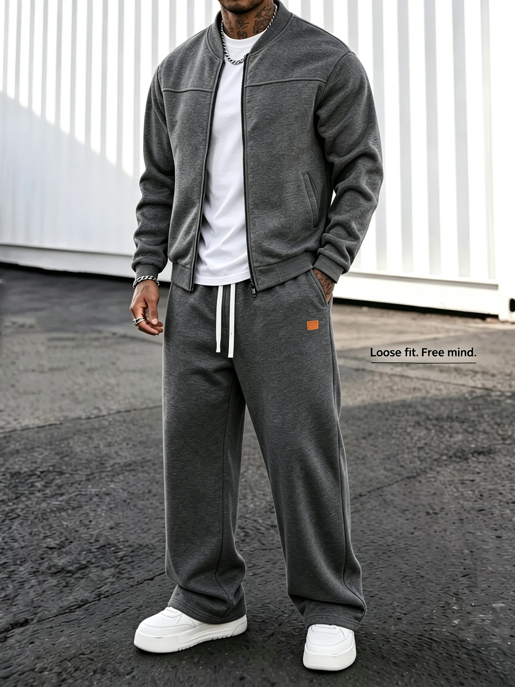 Men 2 Piece Sets Retro Streetw - Winter Clothing Pk ulasan dan harga