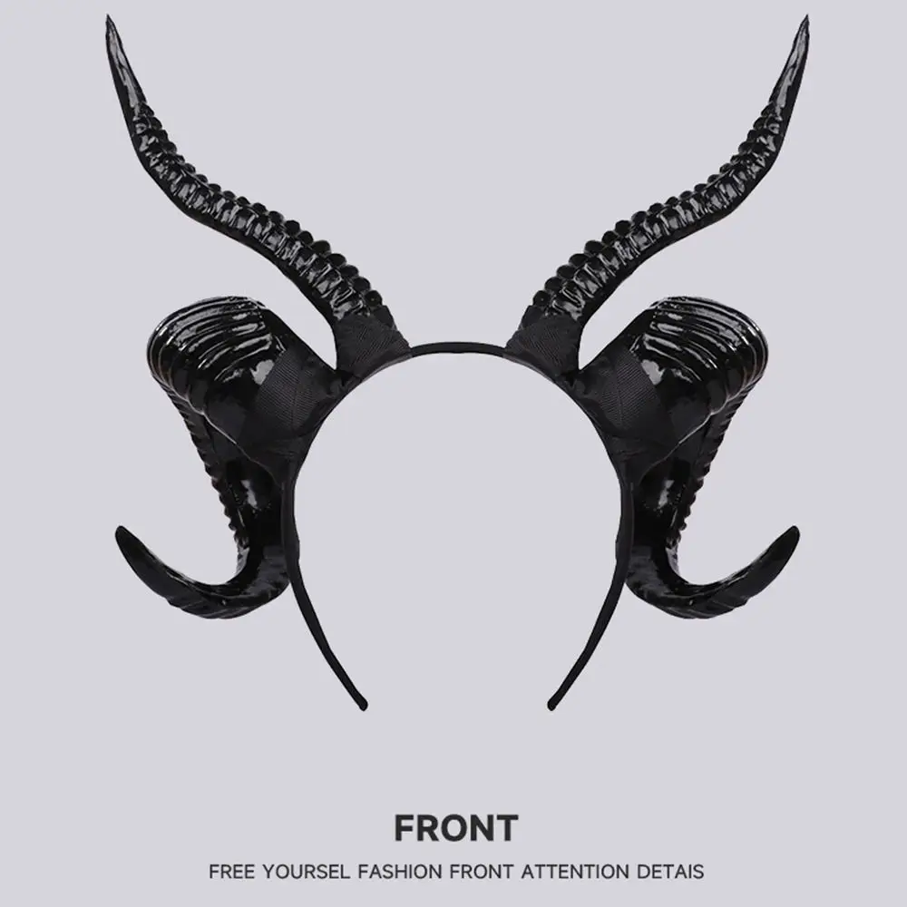 

Devil Ox Horn Hairband Halloween Sheep Horns Headband Cosplay Photo Props Halloween Headwear Cosplay Headband