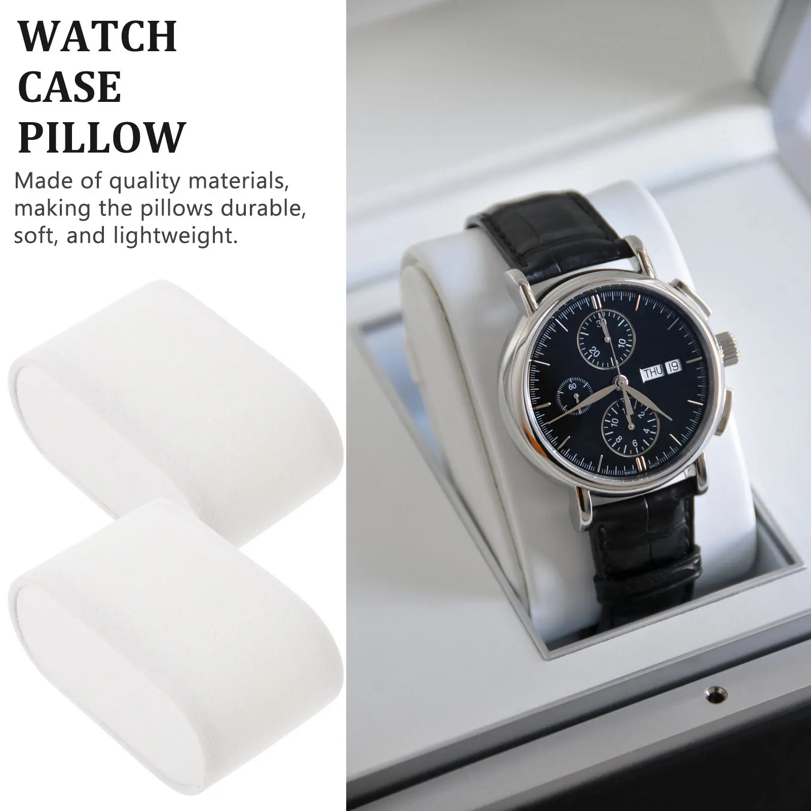 

8Pcs Elegant Watch Display Pillow Set Fashion Jewelry Organizer for Bracelets Bangles Chains Watches Stable Home Display