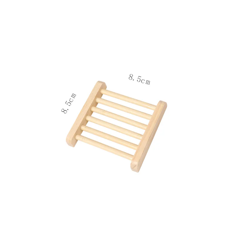 1 PCS Creative Soap Box, Bathroom Storage Rack Draining Soap Holder Home Hotel Hollow Wooden Soap-Rack Household Merchandises