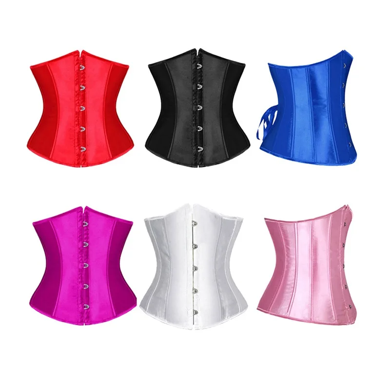 Women Waist Corset Tight Vest Plus Size Corset Bustier Body Shaping Retro Bustier Overbust Top Lace up Boned Overbust