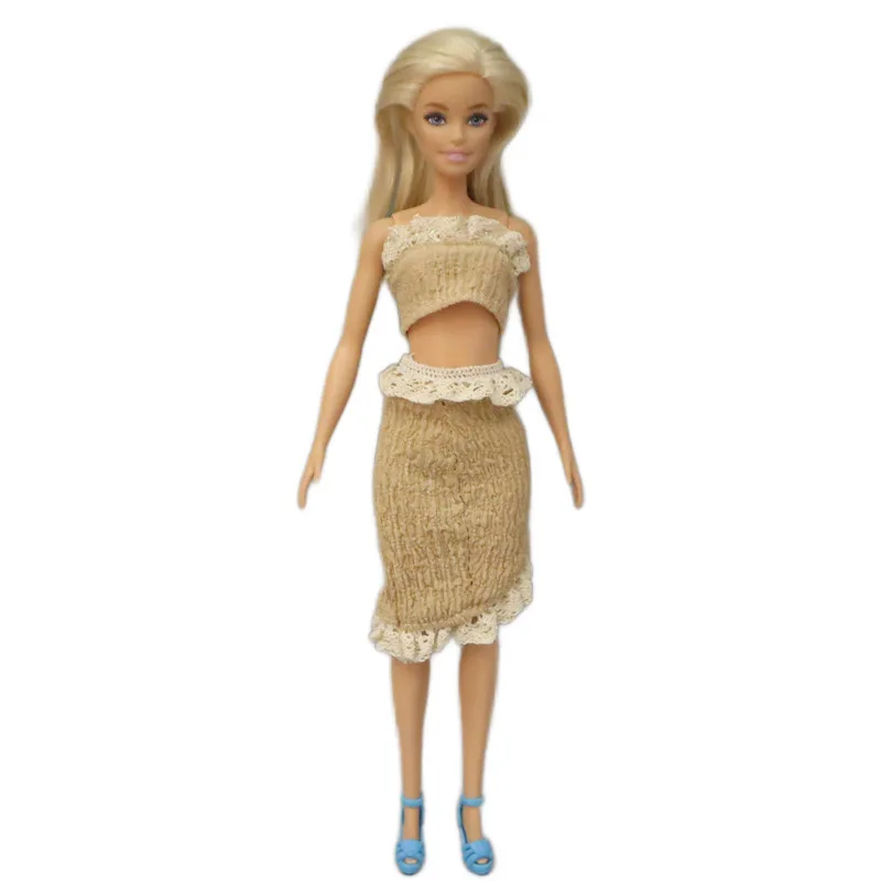 Nieuwste 4 Stijl/Lot Mode Pop Jurk Baby Speelgoed Schouderrok Mooie Kleine Buitenlandse Jurk Avondjurk Stijlen Voor Barbie