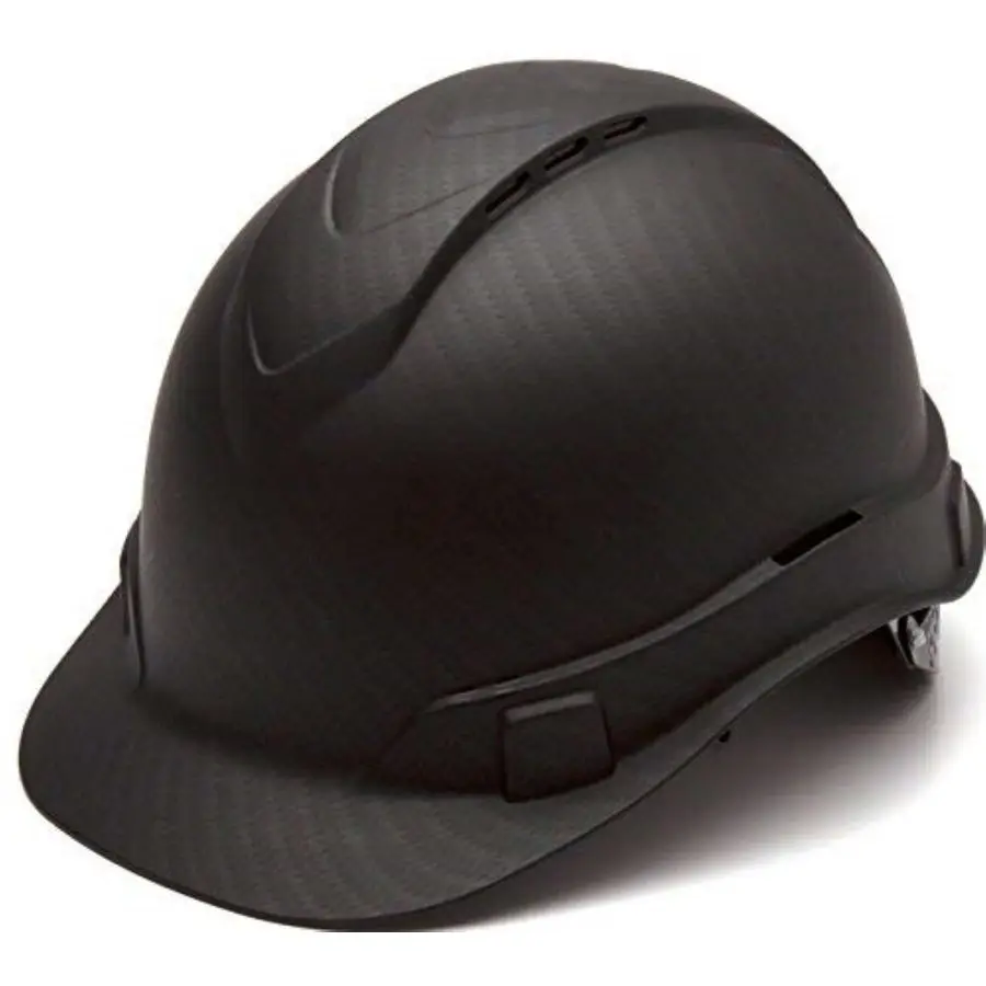 

Ridgeline Cap Style Hard Hat, Vented, 4Point Ratchet Suspension, Black Graphite Pattern