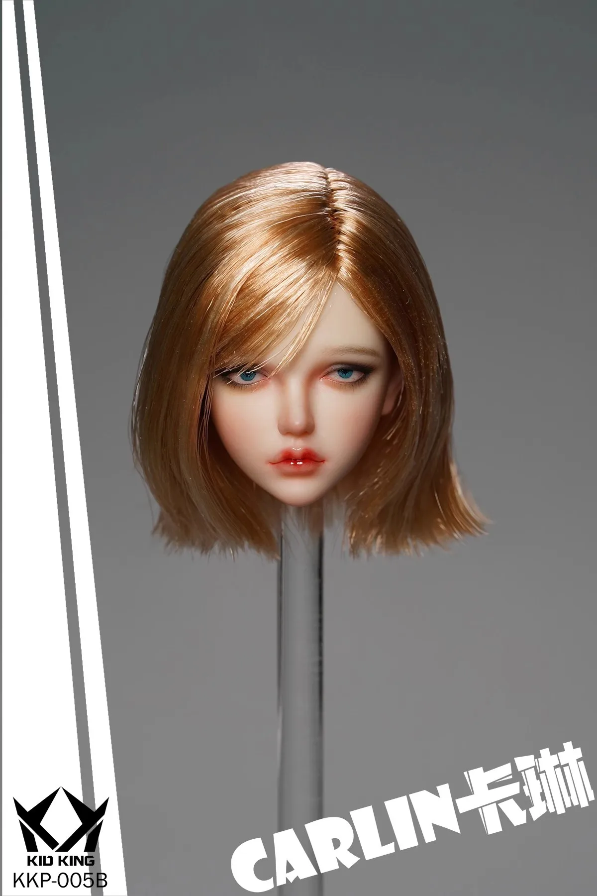 KID KING Carlin 1/6 KKP005 Ruchoma Głowa Żołnierki z Rzepami i Wyrażonymi Oczy, Figurka Modelowa, Zabawki, Prezenty