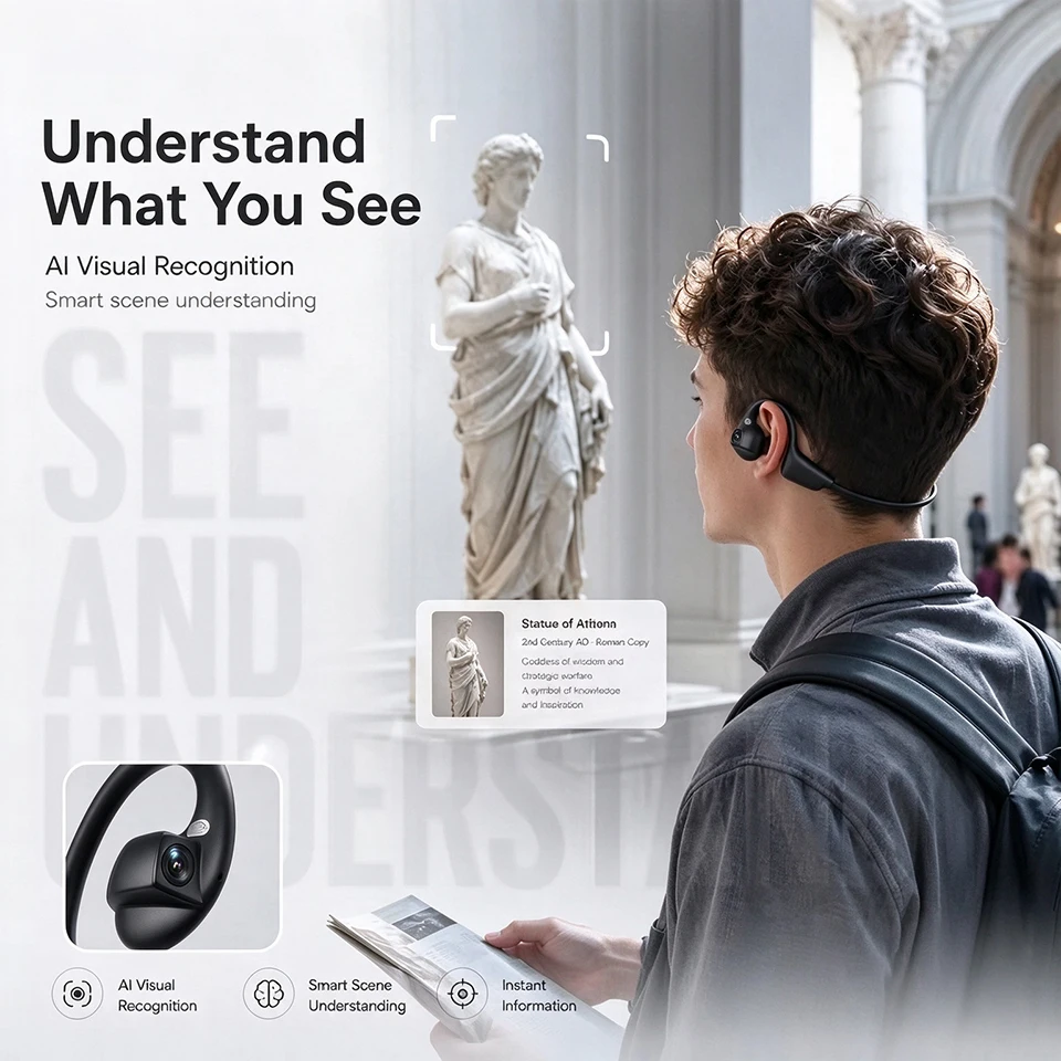 NEW Ear Hook Bone Conduction A - Headphones Wireless ulasan dan harga