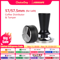 Coffee Tamper 57mm 57.5mm Constant Pressure 30 Lbs Powder Hammer For Lelit Anna Barista Espresso Macker Accessories Corner Tool