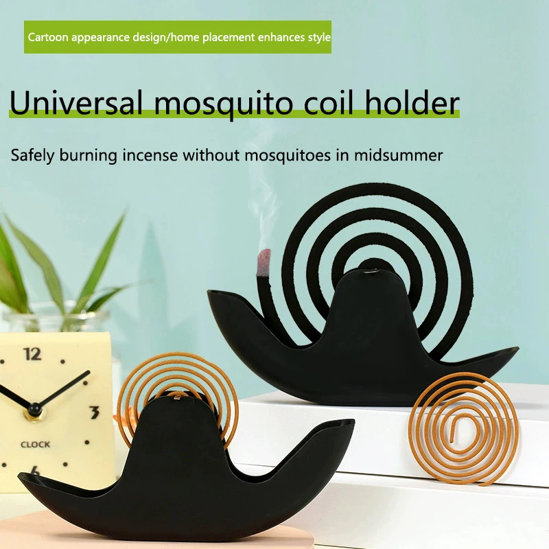 

1PC Snails Mosquito Coil Holder With Tray Nordic Style Spiral Summer Day Plastic Mosquito Repellent Incenses Rack Plate Home