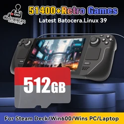 Najnowsza gra karta TF Batocera 39 OS dla Steam Deck/Win 600/Windows PC/ręczny z 51400+ gier dla PS3/PS2/PS1/PSP/MAME itp.